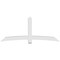 Ekena Millwork Bellingham Architectural Grade PVC Gable Bracket, 96"W x 40"H x 6"D x 6"F, 10/12 Pitch GBP096X40X0606BEL00 - alternate 2